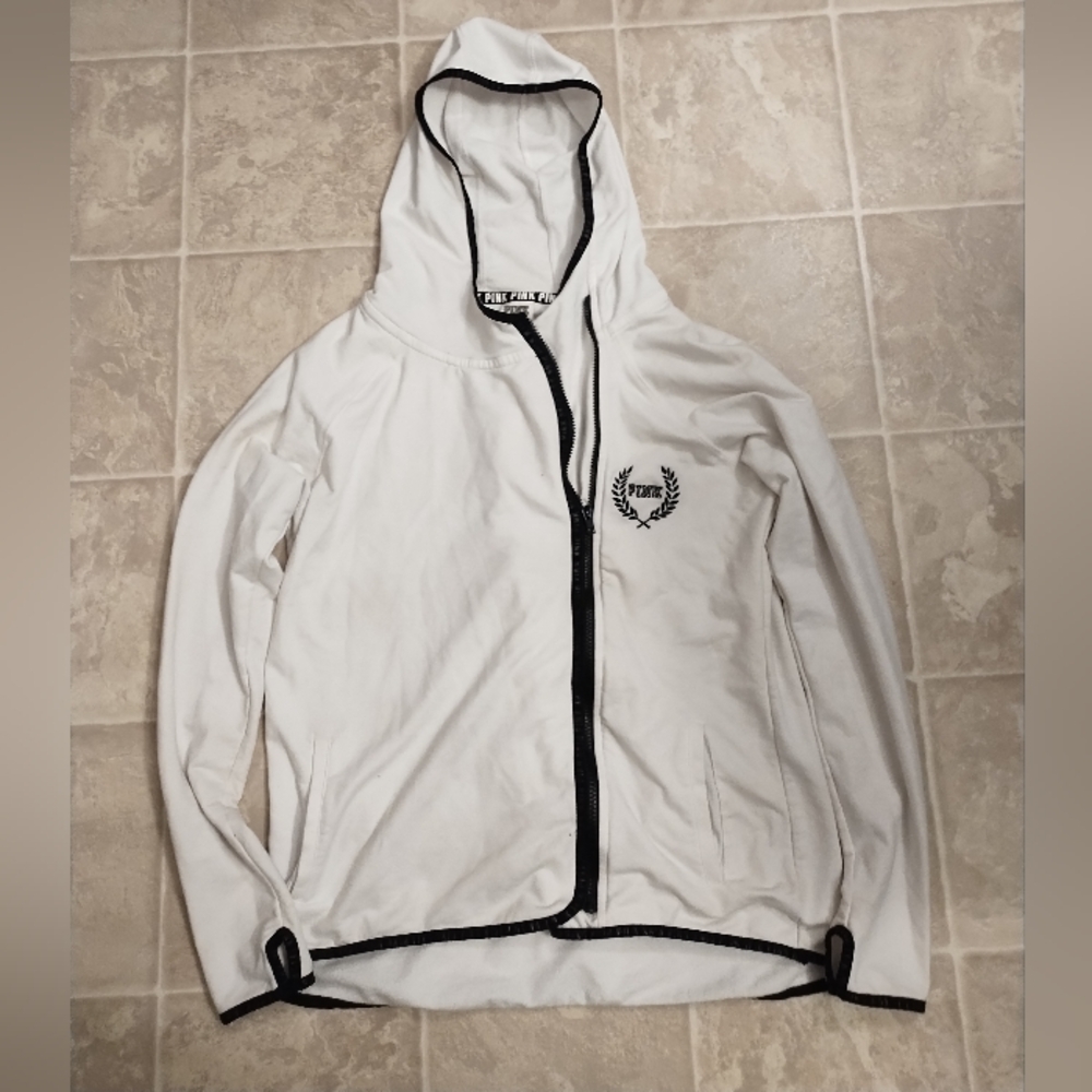 PINK zip up sweater